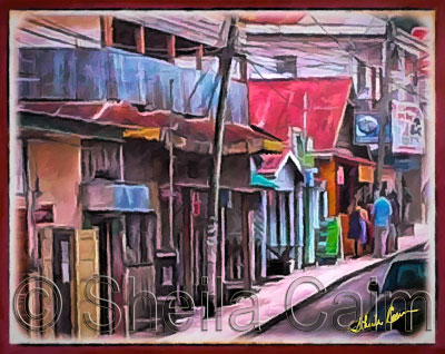 Downtown streetscape in San Ignacio Belize